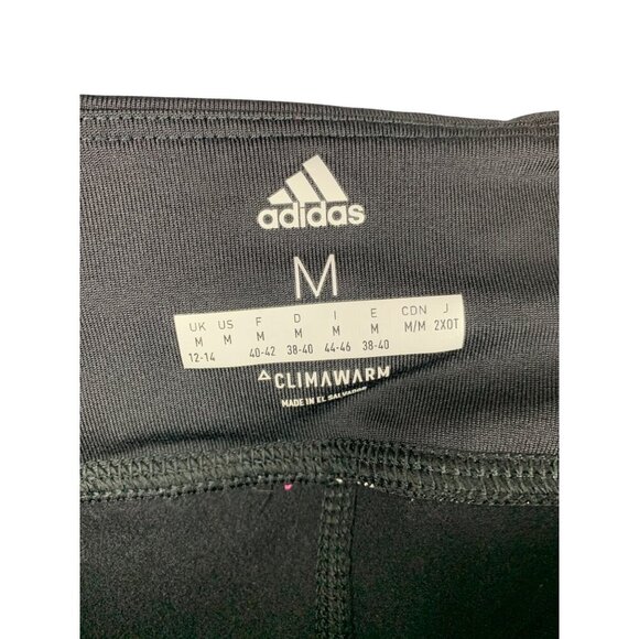 Adidas Climawarm Black Leggings M Womens Insulated Activewear - Picture 5 of 5
